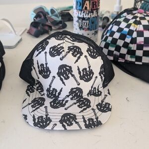 Skeleton Hand Print Kids Hat